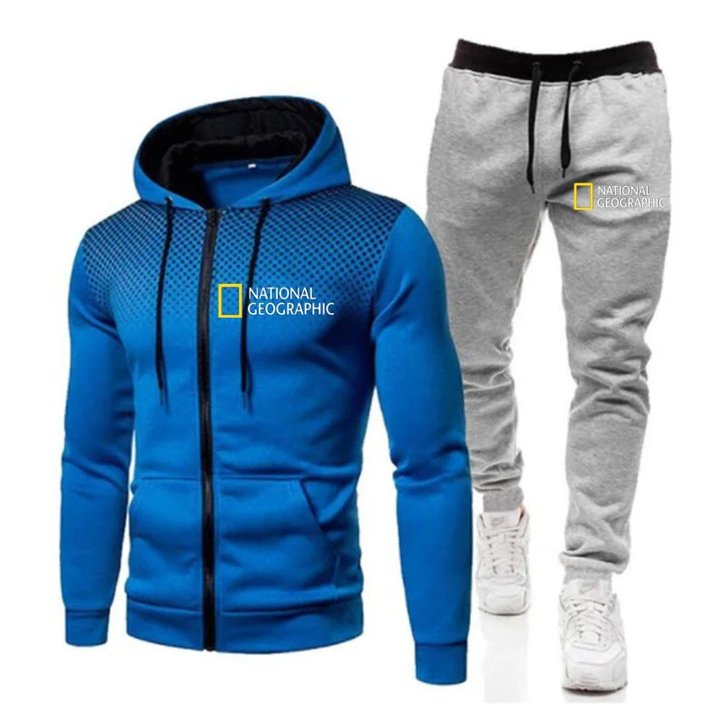 

Autumn Winter Men's Sets Hoodies+Pants Hooded Sweatshirt Sweatpants Fashion Slim Fit Men Set Hoodie Pant Hip Hop Pullover Hoody