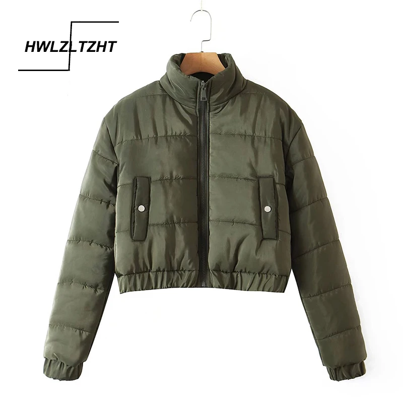 

HWLZLTZHT 2021 Women Jacket Winter Cotton Padded Coats Female Korean Loose Puffer Parkas Women Outwear Winter Clothes