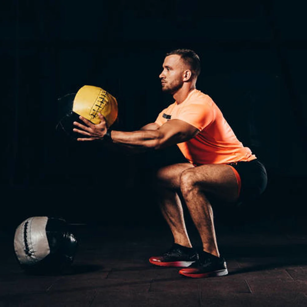 35см Кроссфит Медицинский Мяч Medicine Ball Пустые Медицина Мяч Настенные Шары Упражнение Гиря Фитнес-Здание Мышц ГИМНАСТИЧЕСКИЙ ЗАЛ