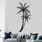 Наклейка на стену, пальмовое дерево, романтичная виниловая наклейка, украшение для гостиной, украшение для комнаты 3C50