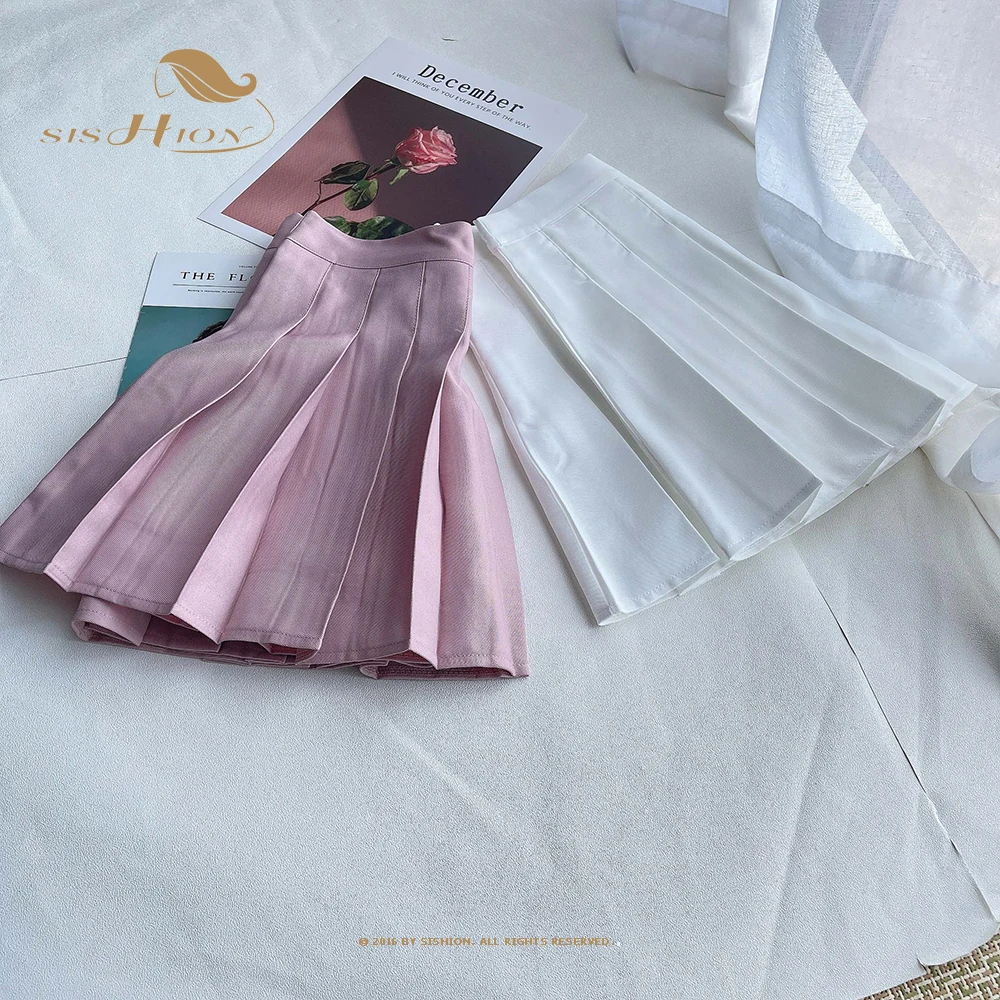 

Женская модная пикантная плиссированная мини-юбка SISHION с высокой талией, облегающие повседневные теннисные юбки WF0258, летняя женская коротк...