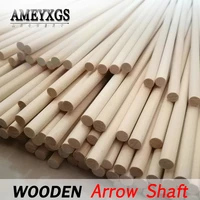100pcs handmade wooden arrow shaft 83cm diameter 8 0mm wood shaft for outdoor archery shooting training hunting accessories