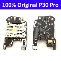 new for huawei p30 pro simsd card reader holder conecction board with microphone flex cable