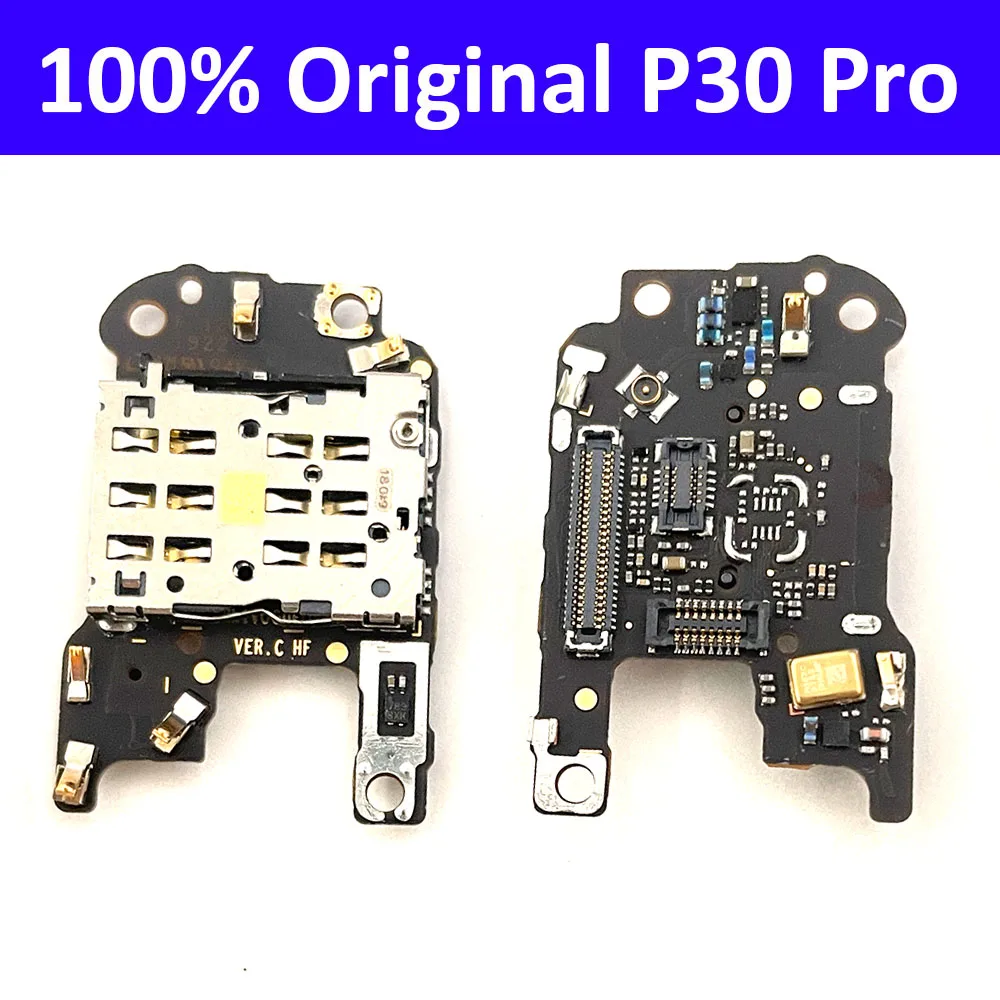 Новинка для huawei P30 Pro SIM/SD Card Reader держатель Conecction плата с микрофоном гибкий кабель |