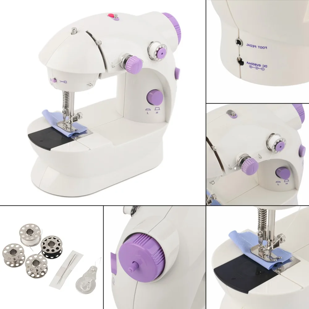 1PC Mini Electric Sewing Machine Household Desktop With LED 19cm x 9cm Drop Shipping | Дом и сад