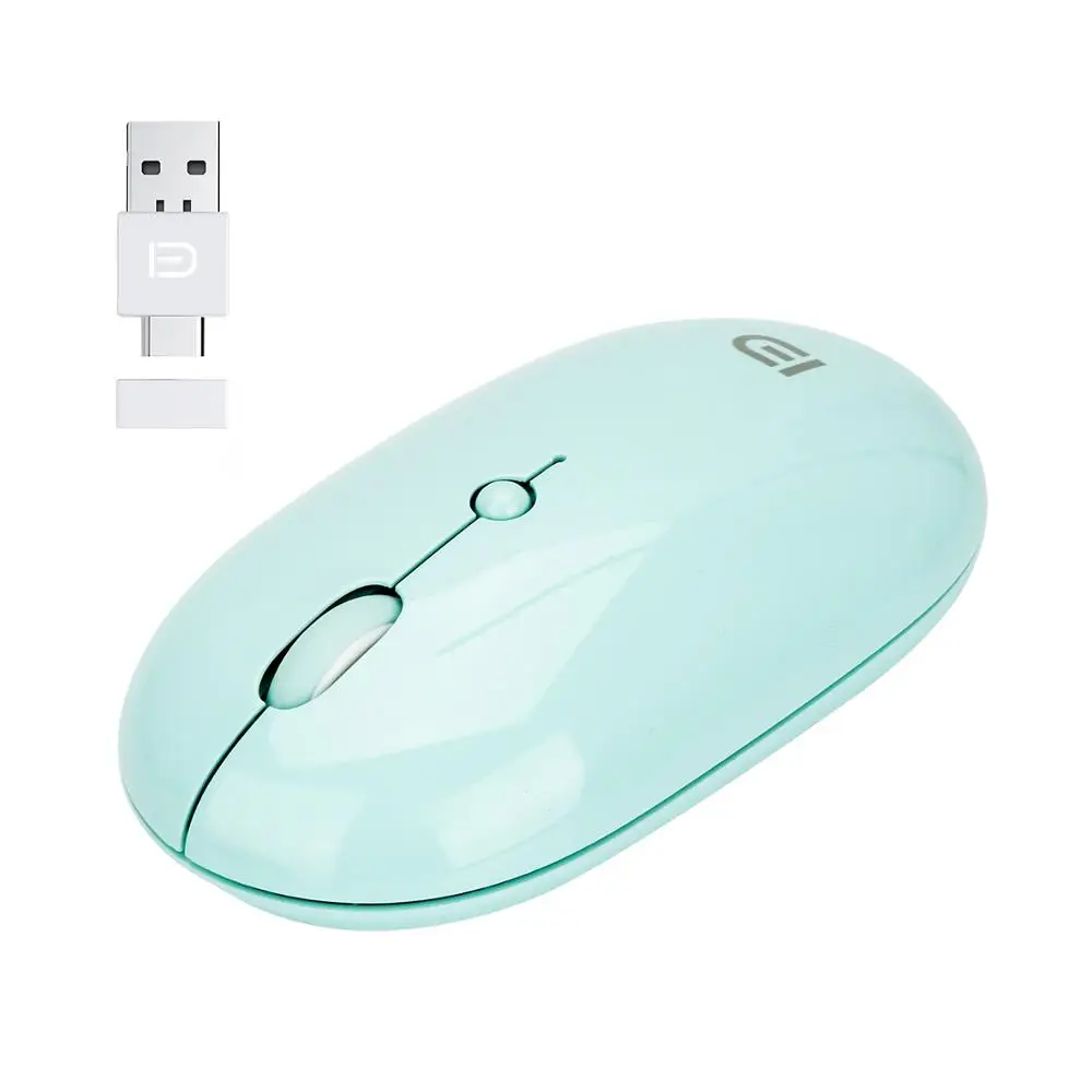 Бесшумная беспроводная мышь 1600 DPI FD Type C USB с двумя портами 3 уровнями usb порт для ПК