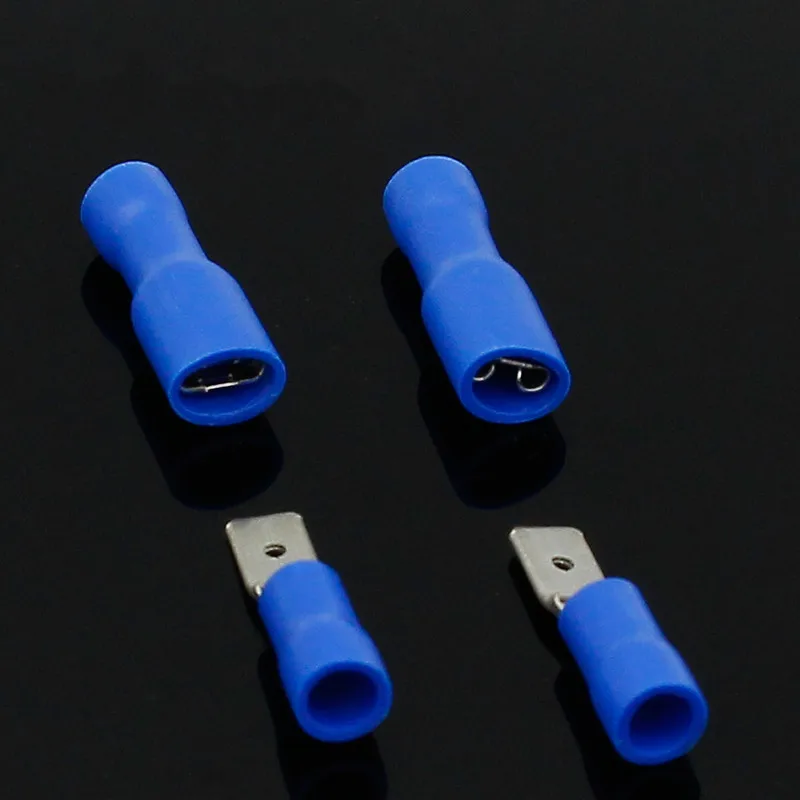 4 8 мм женский и мужской Электрический проводной разъем фоторазъем синий |