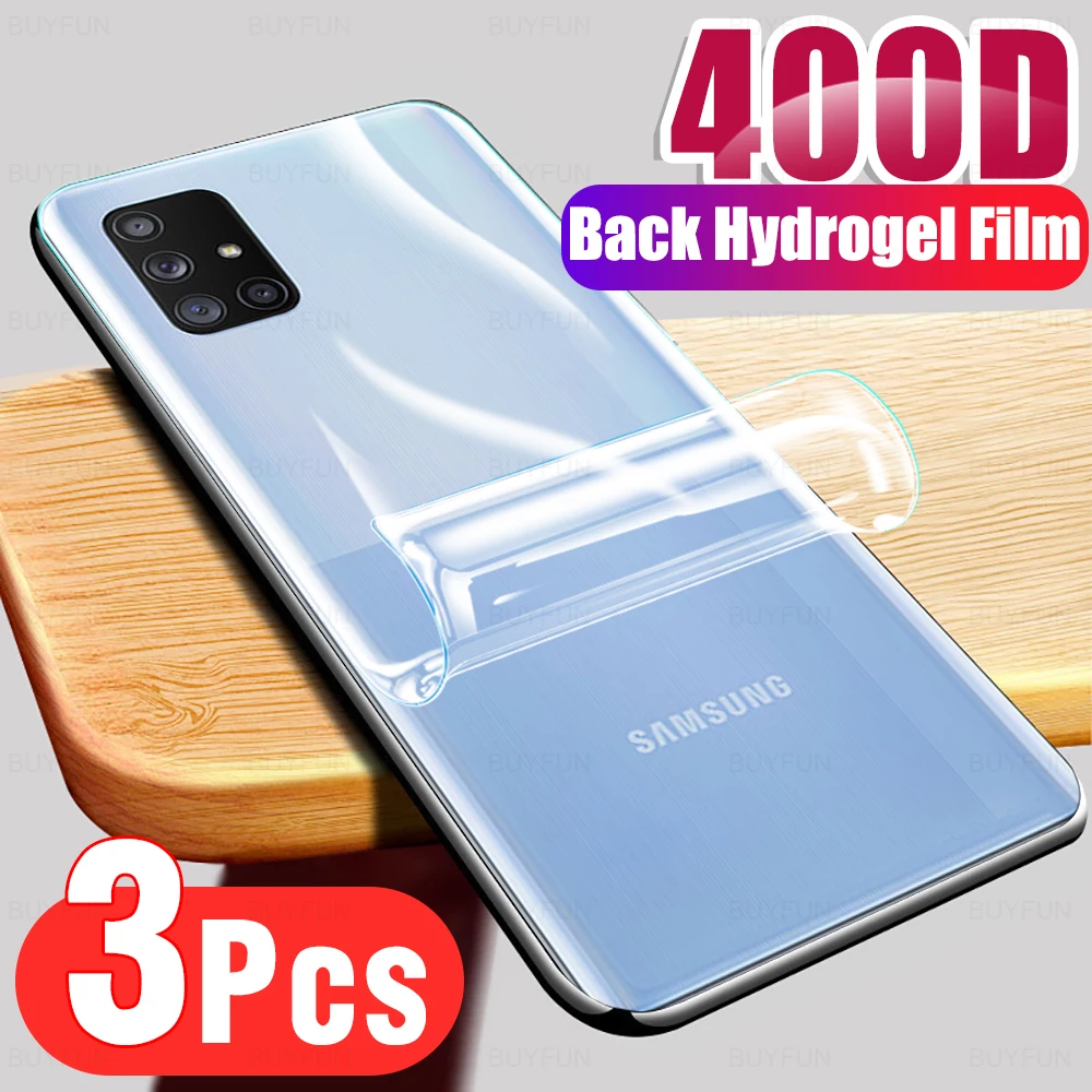 

Защитная пленка для задней крышки, Гидрогелевая пленка для Samsung Galaxy A71 A70 A70s A7 A72 A80 A8 A90 Plus 5G 2018, защитное стекло, 3 шт.