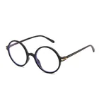 Модные очки, черные круглые винтажные Ретро очки с прозрачными линзами в оправе из поликарбоната, круглые оптические очки, очки A0026