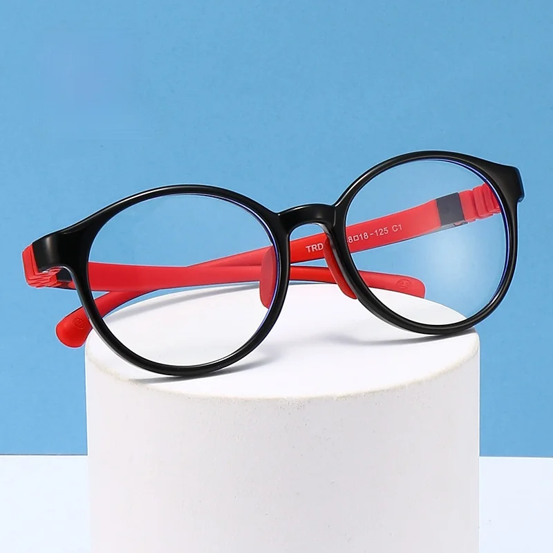 

Новые детские очки TR90 с защитой от сисветильник, двухцветные Компьютерные очки для мальчиков и девочек, модные Обучающие