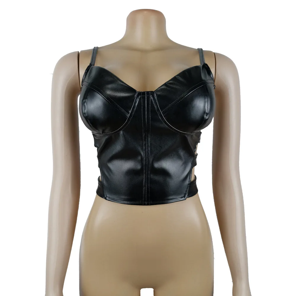 2021 открытое женское тонкий укороченный топ Модная одежда без рукавов Вечерние