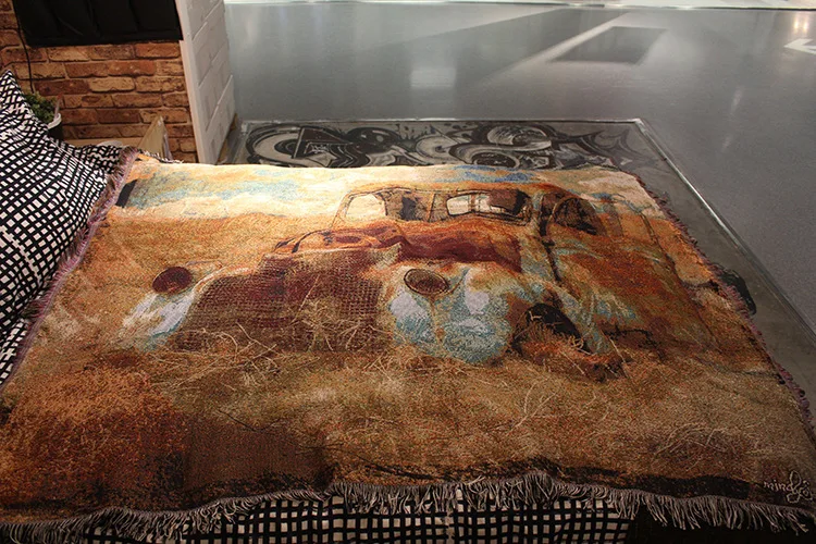 

Abstract Vehicle Tapestry Industrial Hippie Wall Decor Bedroom Rug Throw Blanket Outdoor Mat Armrest Sofa Towel Chair Cover