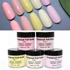 Пудра для ногтей, акриловая, розовая, желтая, нюдовая, коричневая, 1 унцияфлакон, 2 в 1