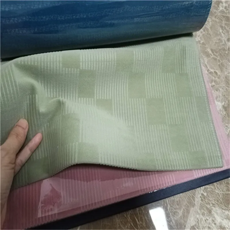 

Modern 80%-90% Soft velvet Blackout Designed Solid Plaid pattern Color Bedroom Window Curtain Purple Green Customized Curtains