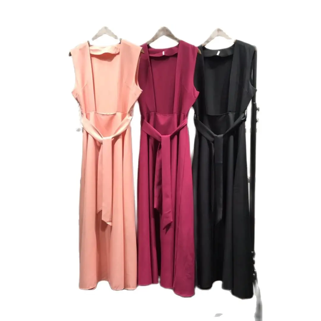 Женское платье-кафтан элегантная летняя мусульманская Юбка Абая Дубай ислам