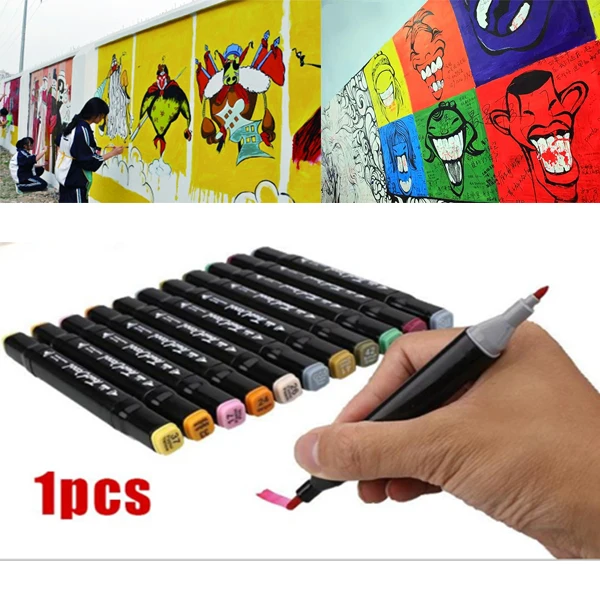 Маркеры художественные двусторонние на спиртовой основе каллиграфия красками