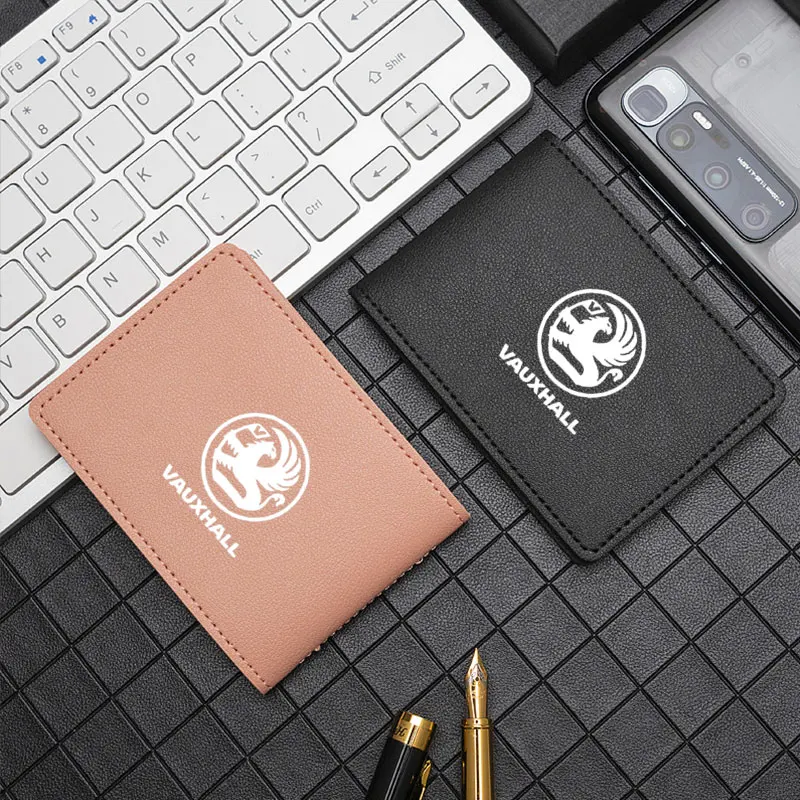 

PU Leather Credit Card Case Car Driving Documents Protective storage bag For Vauxhall Opel Corsa D Astra G GTC J H Vectra Zafira