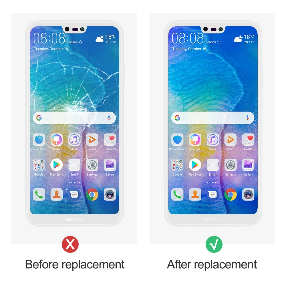 100% протестированный черный/белый 5 84 ''ЖК-дисплей для Huawei P20 Lite дисплей