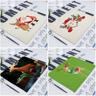 Рождественские коврики, коврики для стола с Санта-Клаусом, подставки, настольные Коврики для обеденного стола, коврики для стола, салфетки для посуды