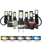 2 шт., автомобисветильник светодиодные лампы H1 H3 H4 H7 H11 H8 H9 H13 9005 9006 80 Вт 6000 лм K