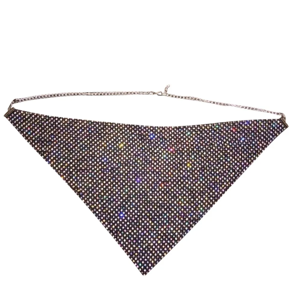 

Fashion Unisex Summer Explosion Flash Diamond Metal Mask Jewelry