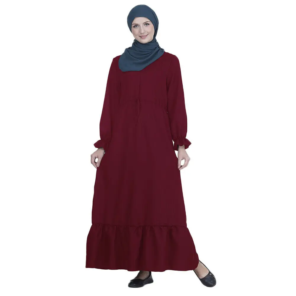 Мусульманская абайя женское платье скромное Jilbab мусульманское турецкое длинное