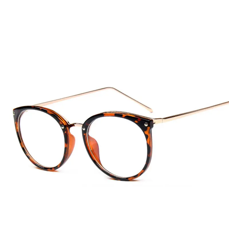 

New Trend Drop Mirror Leg Glasses Women Frame Vintage Flower Round Frame Eyeglasses