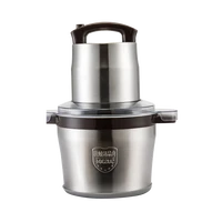6l stainless steel meat grinder chopper automatic electric mincing machine high quality household or commercial food processor