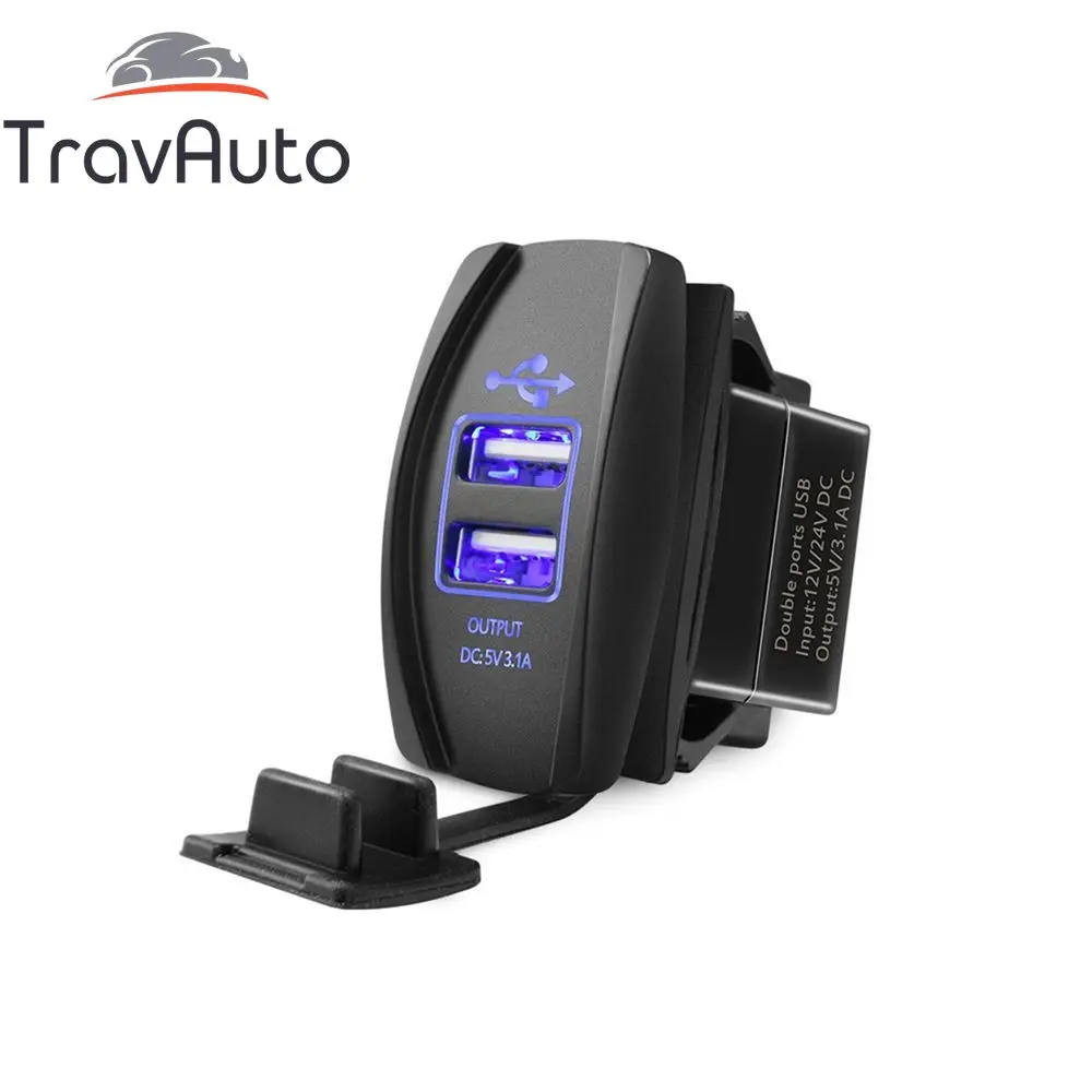 Автомобильное зарядное устройство с двумя USB портами 3 1 А 12 В/24 В|car power socket|socket car
