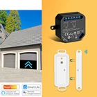Беспроводной датчик двери Tuya Smart Life, Wi-Fi контактор для гаража, голосовое управление, Alexa Echo Google Assistant Home