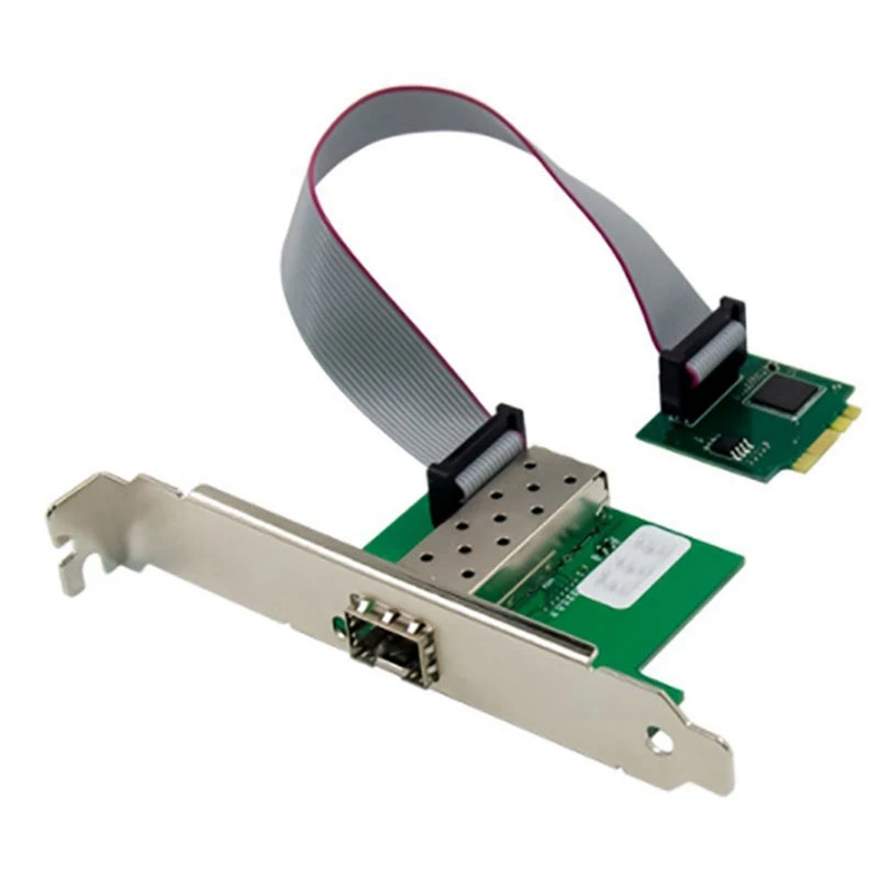 

M.2 A+E Gigabit Fiber Server Network Card Single Optical Port SFP Fiber LC Adapter for PC
