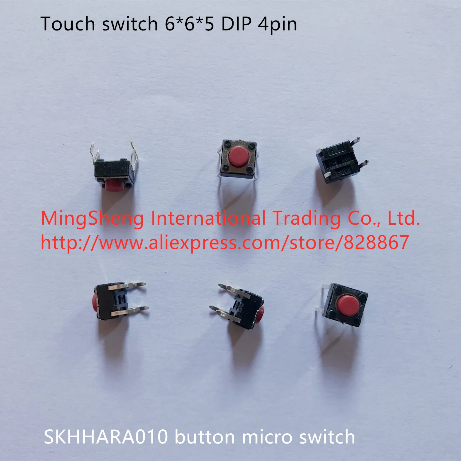 

Original new 100% touch switch 6*6*5 DIP 4pin SKHHARA010 button micro switch