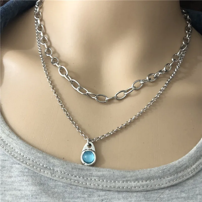 Женский двухслойный чокер Anslow милая романтичная цепочка короткое ожерелье для