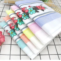 3581cm flower printed cotton hand towelsquality pattern bathroom hand towelschines towelspetites serviette main
