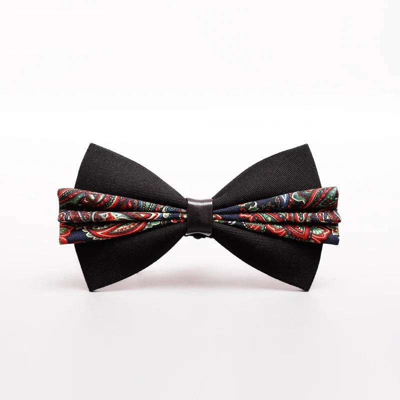 

High Quality 2020 New Fashion PU Leather Bow Ties for Men Designers Brand Wedding Butterfly Men's Bowtie Groom Bow Tie Gift Box