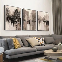 amtmbs 3 pcs abstract city street landscape diy painting by numbers adults drawing on canvas coloring by numbers wall art decor