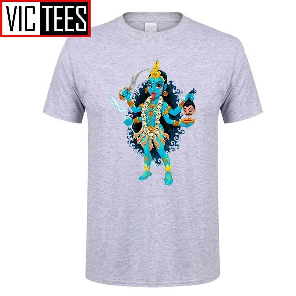 Мужская Однотонная футболка Kali goddess Приталенная популярные подростковые рубашки