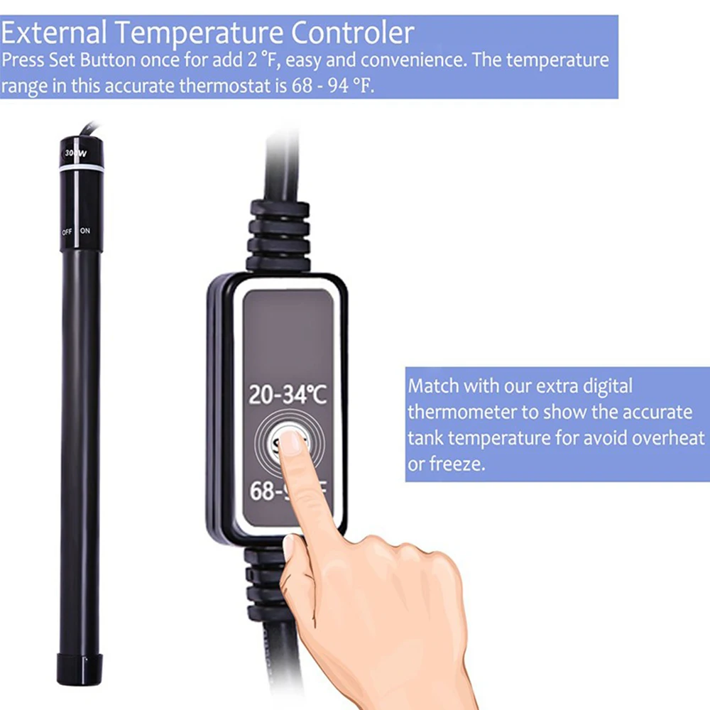 Водонагреватель для аквариума из титанового сплава погружной титановый