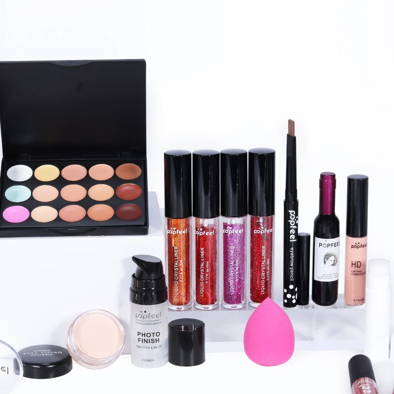 POPFEEL все в одном полный стартовый набор для макияжа Полный косметический легкий