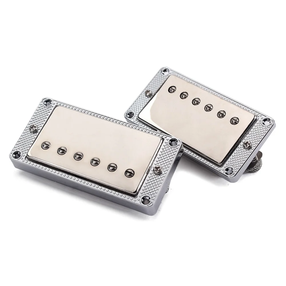 

2PCS/ Set Guitar Sealed Alnico Humbucker Pickups Single Coil Bridge Pickup Neck Pickup Cover for LP Electric Guitars with