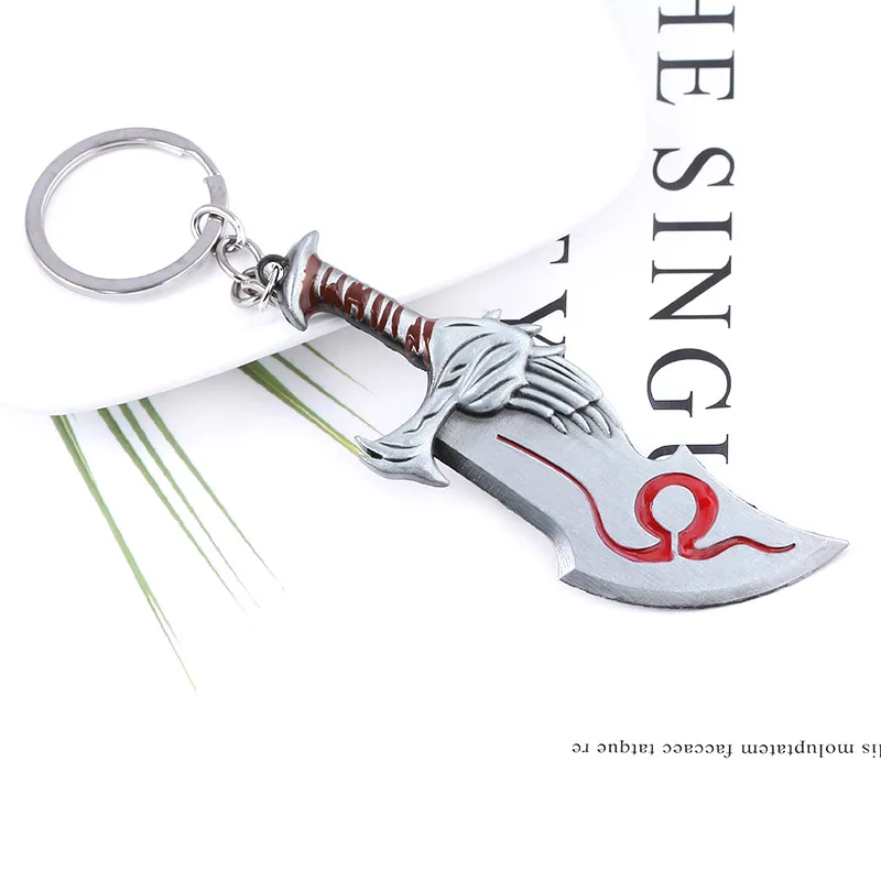 Брелок с логотипом бога войны 4 брелок топором ножом мечом OLYMPUS модели