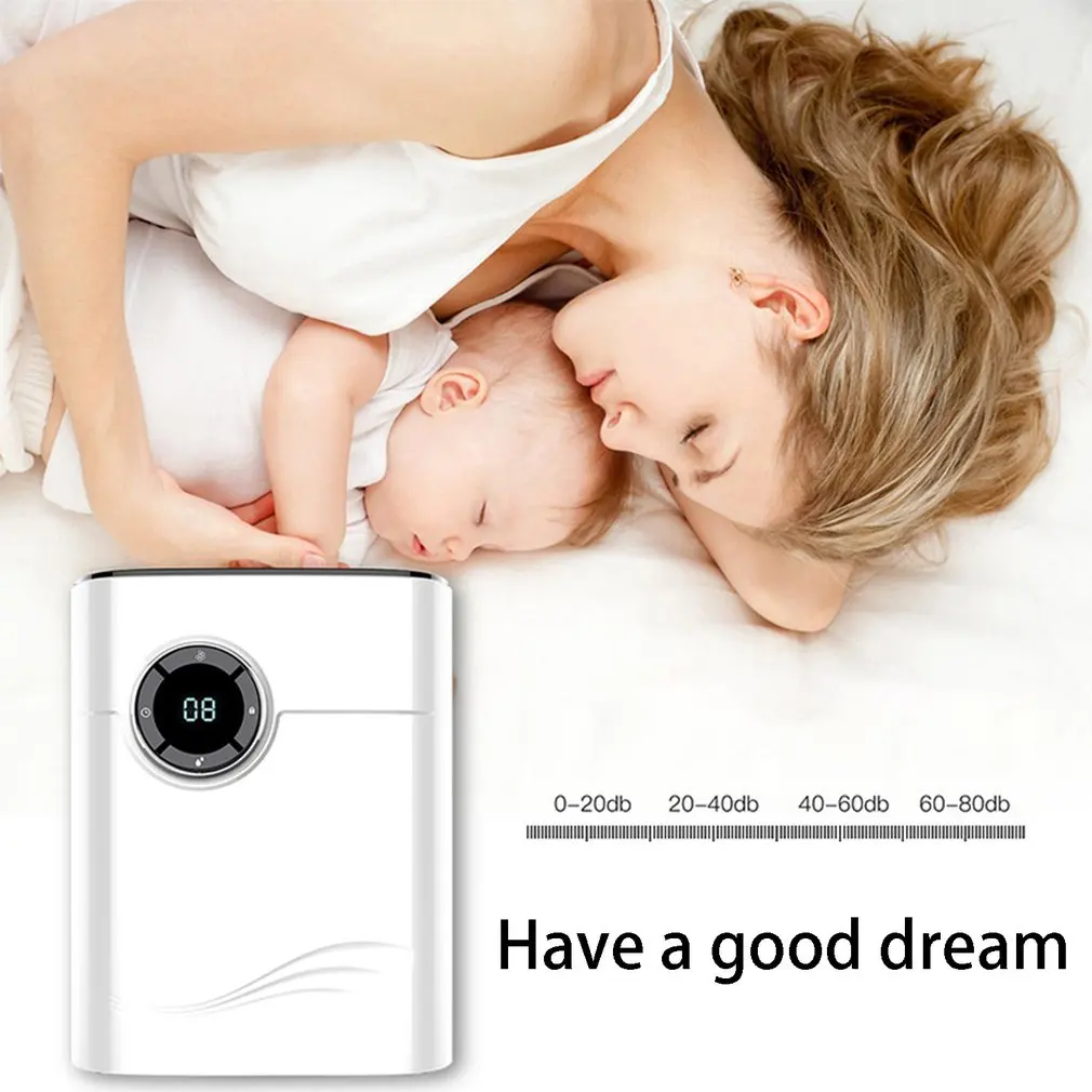 

Electric Mini Air Dehumidifier 600mL Portable LED Discplay Air Purifier Machine Automatic Power-off Defrost For Home