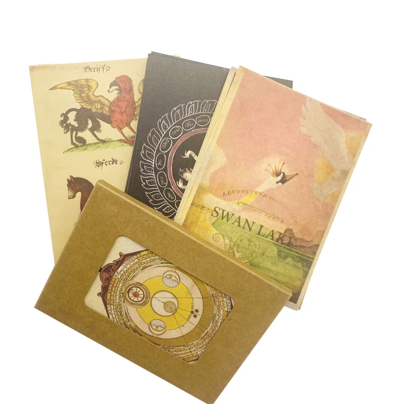 16 шт./лот винтажная открытка с животными подарочные карты на Рождество Новый Год