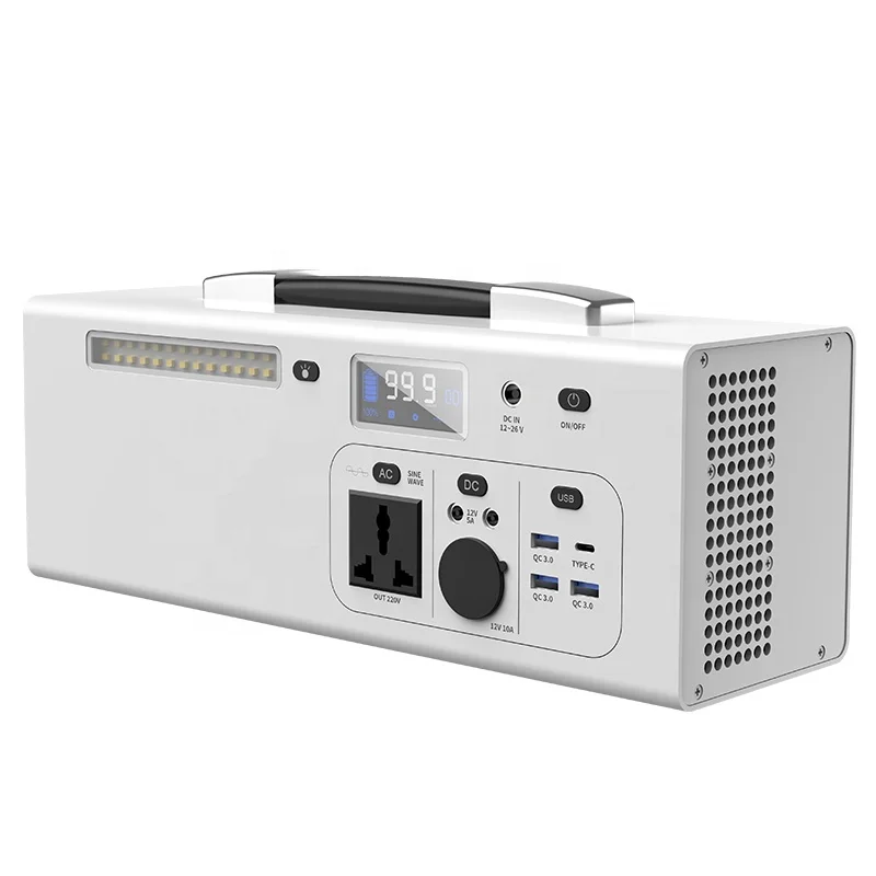 

Real-time liquid crystal display 1000W power station, solar power charger, for emergency indoor and outdoor power supply