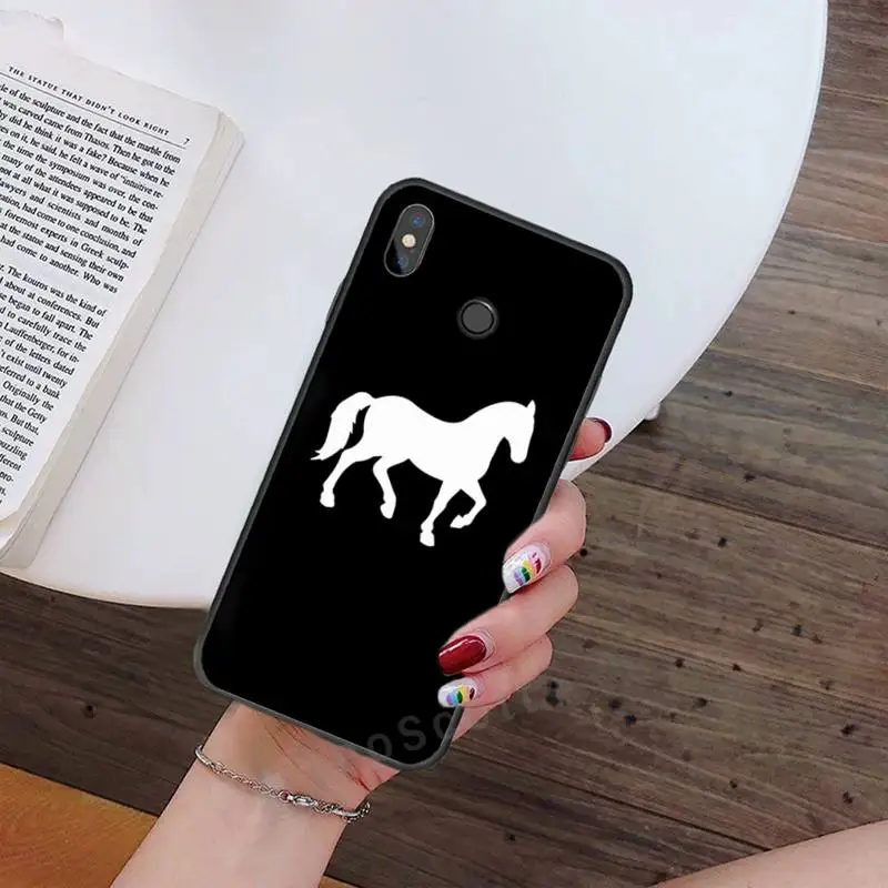 

Horse Pony Horse Heartbeat art pattern Phone Case For Xiaomi Redmi note 7 8 9 t max3 s 10 pro lite Luxury brand shell coque