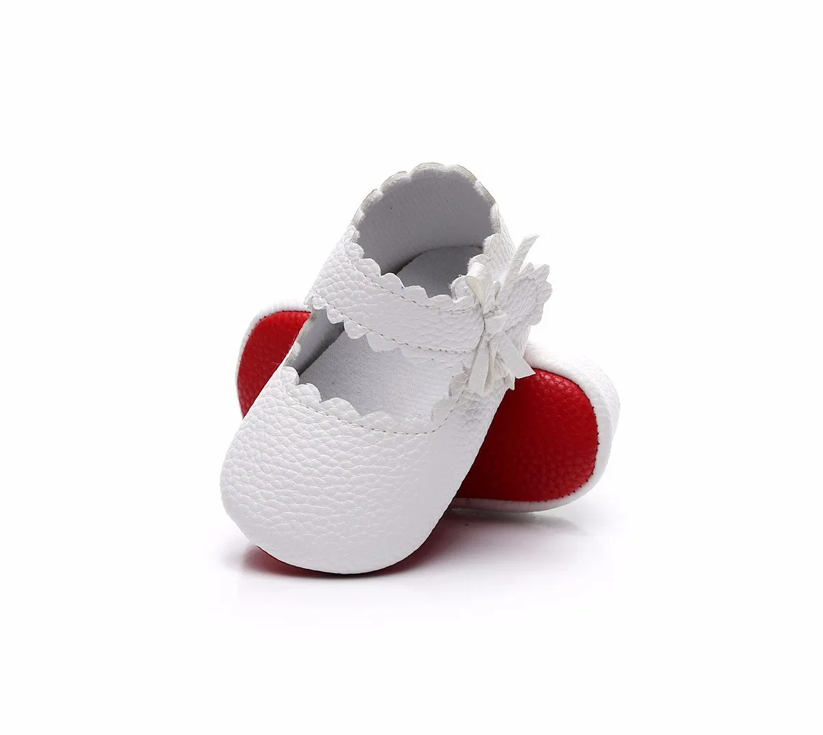 

Babys Bowknot Bottom Anti Slip Toddler Girls Princess Shoes Toddler NewbornGirls Boys Soft Sole Wave Shoes