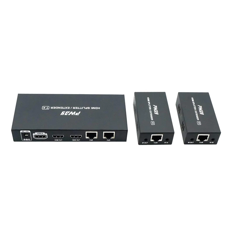 Расширитель HDMI 3D 1080p УДЛИНИТЕЛЬ 60 м CAT6/CAT7 RJ45 передатчик TX/RX с выходом и функцией