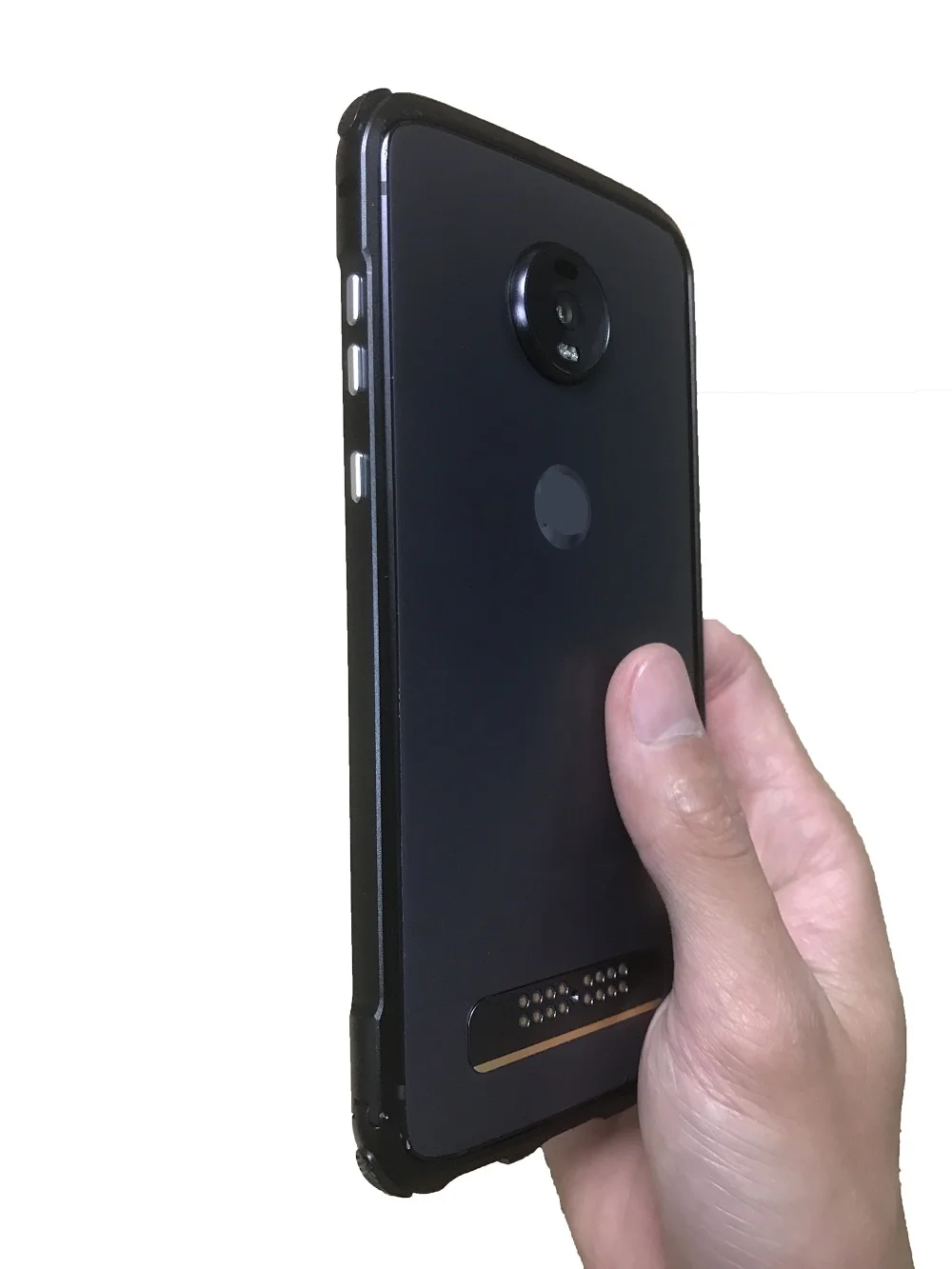 Чехол бампер для Motorola moto Z4 Z3 Play Z2 force совместимые Moto Mods противоударный алюминиевый