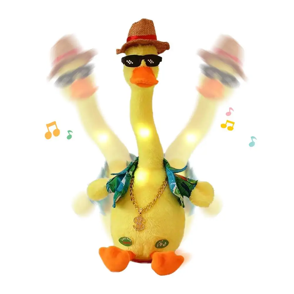 

New Kids Musical Duck Toy with Lights Fun Music Dancing Animal Toys Eectronic Multifunctional Duck Toy For Children Gift