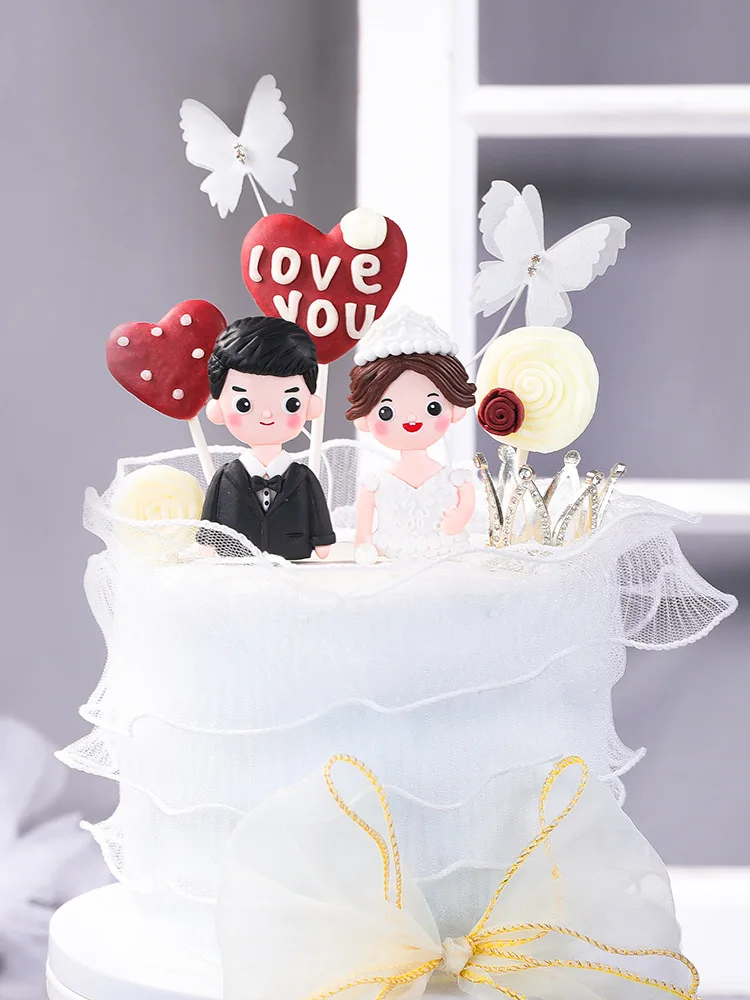 Топперы для свадебного торта невесты и жениха фигурка украшение бесплатная